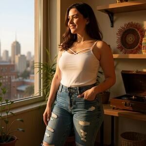 TORRID Bombshell Skinny Premium High-Rise Destructed Jeans Womens 22T 22 Tall